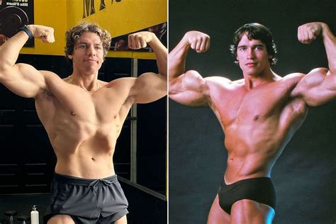 Arnold Schwarzenegger's Son Recreates His Muscle Poses