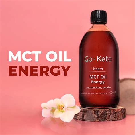 Go-Keto MCT Oil Energy 500ml – Premium MCT Oil C8/C10 with astaxanthin ...