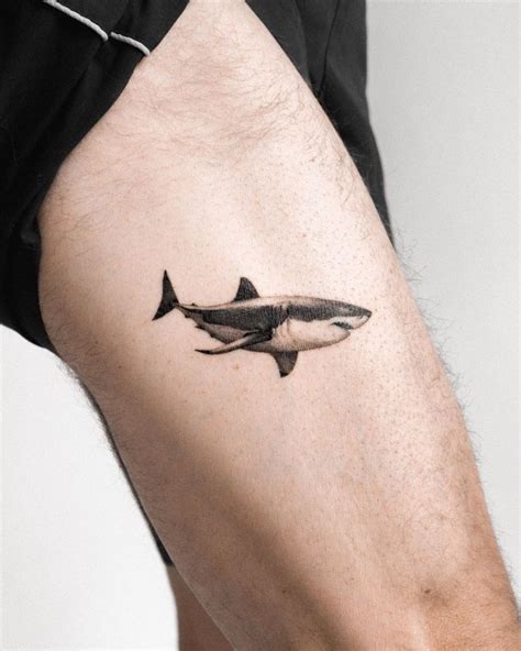 Black And White Shark Tattoos