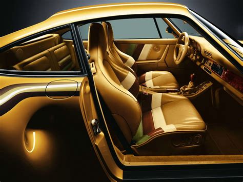 Golden Porsche 959 | Porsche, Car, Car interior