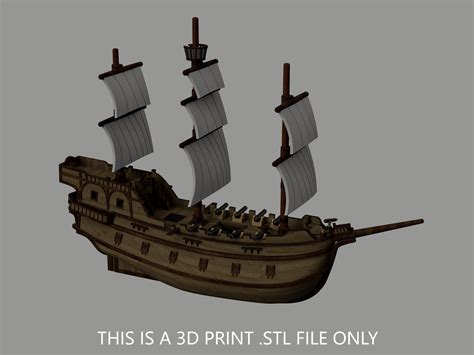 3D file Sea of Thieves - Galleon Ship - 3D Print .STL File 🚢・3D ...