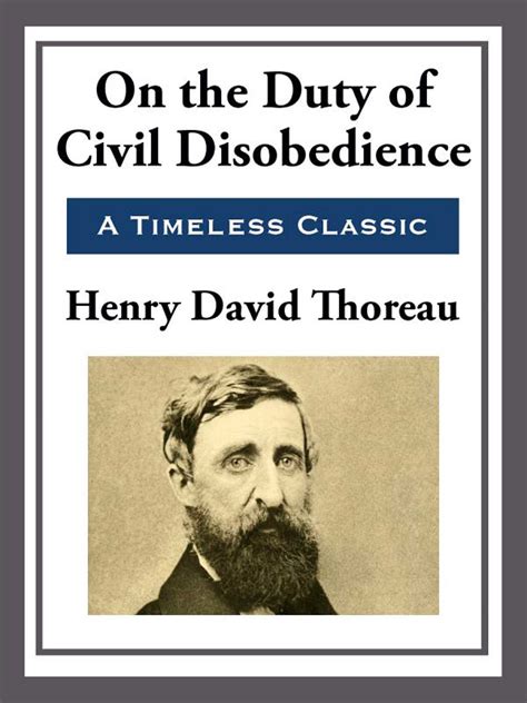 On the Duty of Civil Disobedience eBook by Henry David Thoreau ...