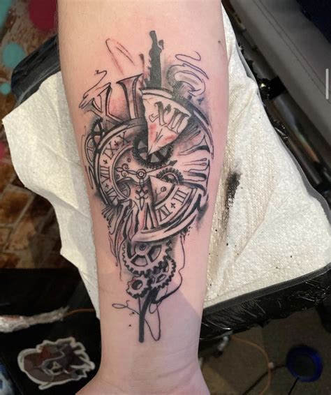 Broken Clock Tattoo