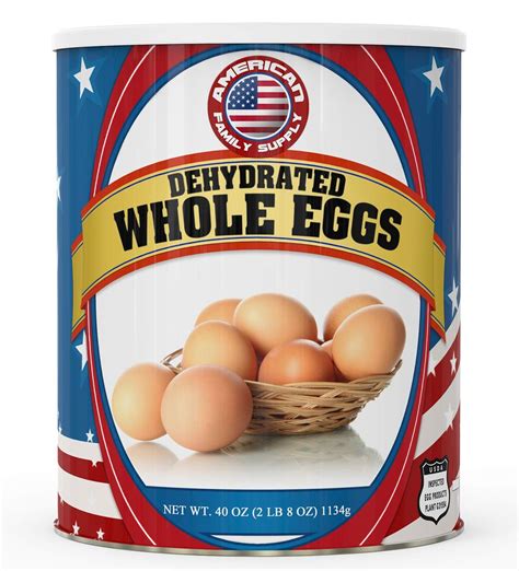 Fresh and Honest Foods Dehydrated Whole Eggs 40 OZ #10 Can (94 Servings ...