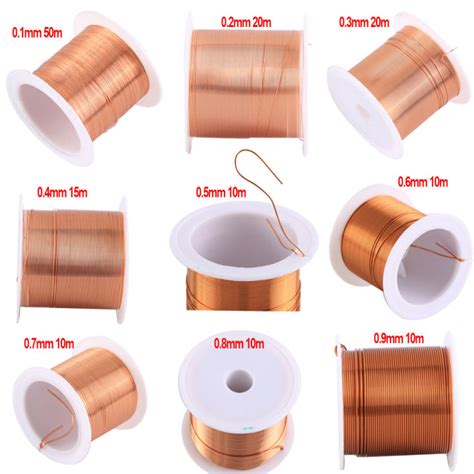 0.1-0.9mm Cable Copper Wire Magnet Wire Enameled Copper Winding Wire ...