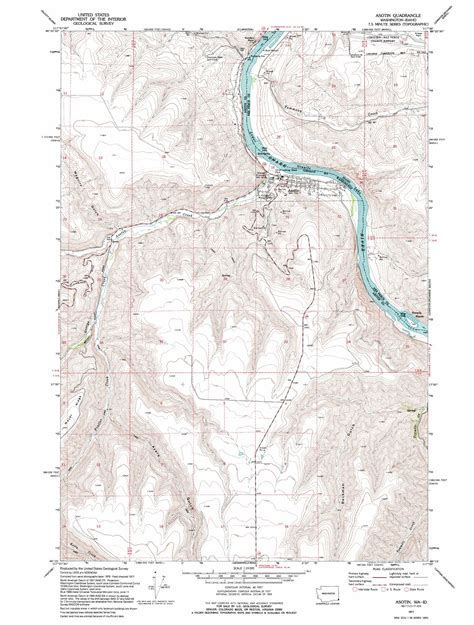 Asotin topographic map, WA, ID - USGS Topo Quad 46117c1