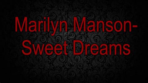 Marilyn Manson-Sweet Dreams [COVER] - YouTube