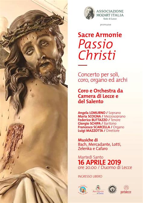 “Passio Christi”: nella Cattedrale di Lecce un concerto di meditazione ...