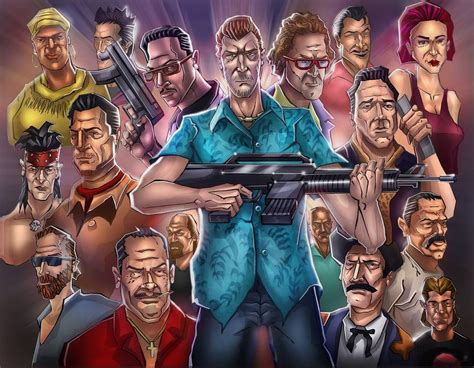 GTA Vice city (characters) by https://www.deviantart.com/huzzain on ...