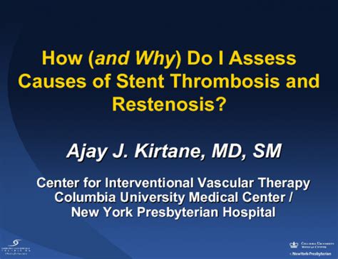 How (and Why) Do I Assess Causes of Stent Thrombosis and Restenosis ...