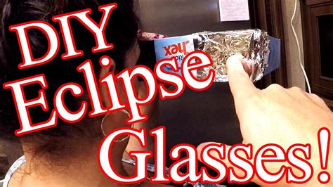 DIY - Solar Eclipse Viewing Glasses! - YouTube