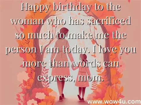 Happy Birthday Quotes for Mom - wow4u