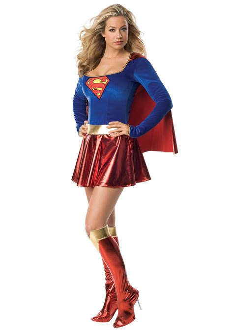 Sexy Womens Supergirl Costume - Adult Superhero Halloween Costumes