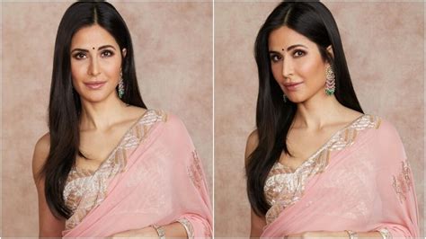 Katrina Kaif blush pink saree is the quintessential festive look, fan ...