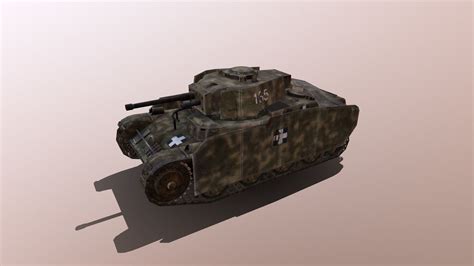 3D model 38M Toldi 2 Hungarian Light Tank VR / AR / low-poly | CGTrader