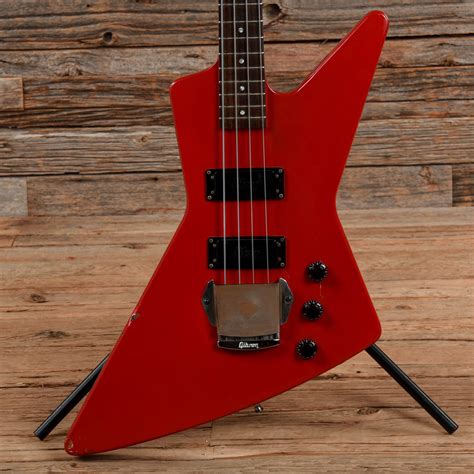 Gibson Explorer Bass Red 1985 – Chicago Music Exchange