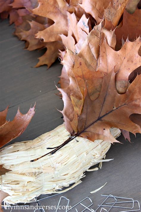 Diy fall leaf wreath – Artofit