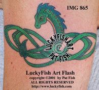 Celtic Nessie Tattoo Design – LuckyFish Art