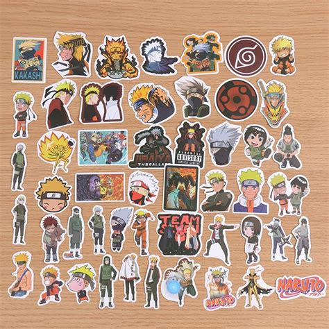 Buy 50PCS Cartoon Anime Ninja Waterproof Kids Stickers Skateboard ...