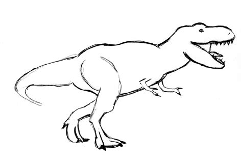 T-Rex Drawing Step By Step - Art Starts for Kids