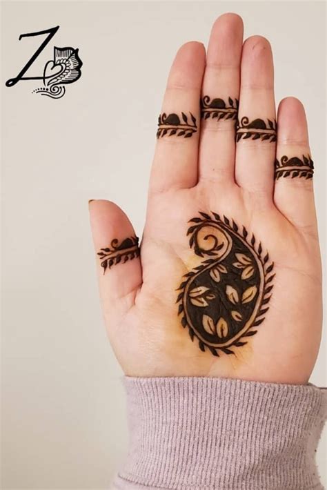 40+ Simple And Easy Henna Designs For Beginners - Zahrah Rose