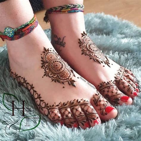 Henna Flower Designs Feet