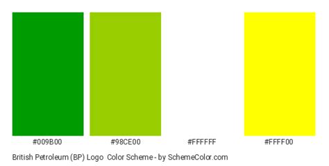 British Petroleum (BP) Logo Color Scheme » Brand and Logo » SchemeColor.com