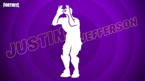 Justin Jefferson & The Griddy in Fortnite