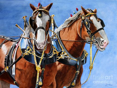 Clydesdale Horse Painting at PaintingValley.com | Explore collection of ...