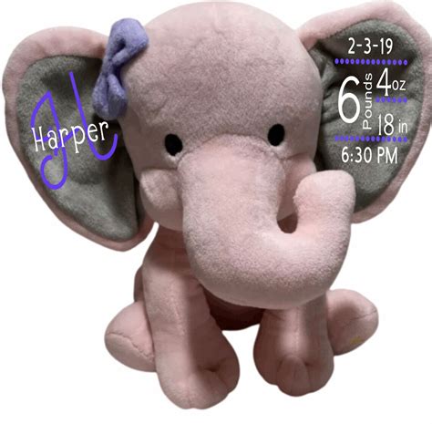 Birth Stats Elephant Birth Announcement Elephant Birth Stats - Etsy