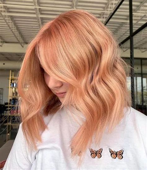 Golden Peach Hair Color Is The Unexpected Pastel Pink Sister That’s ...