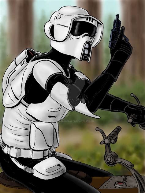 Scout Trooper by RobertBakerArt on DeviantArt