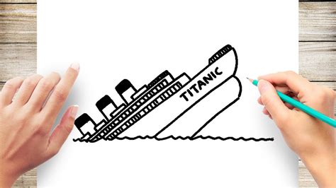 How to Draw The Sinking Titanic #Titanic #ship - YouTube