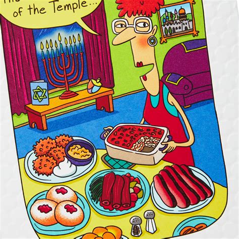 Enough Food to Fill a Temple Funny Hanukkah Card - Greeting Cards ...