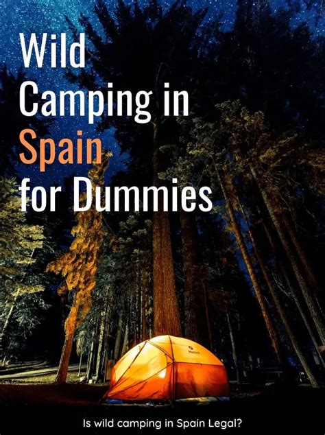 Wild Camping in Spain for Dummies - Softback Travel