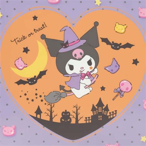 Download Spooky Kuromi Halloween Celebration Wallpaper | Wallpapers.com