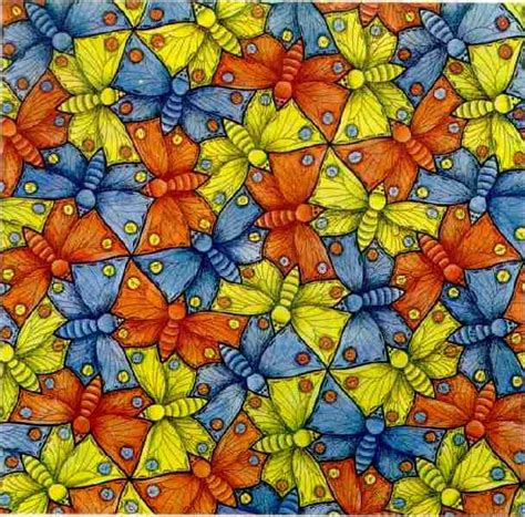 M.C. Escher tessellations (butterflies) Mc Escher, Escher Art, Escher ...