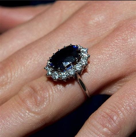 The world-famous engagement ring of Princess Diana