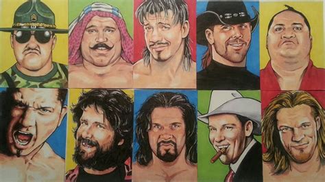 Jerry The King Lawler's original artwork | Wwe legends, Wwe