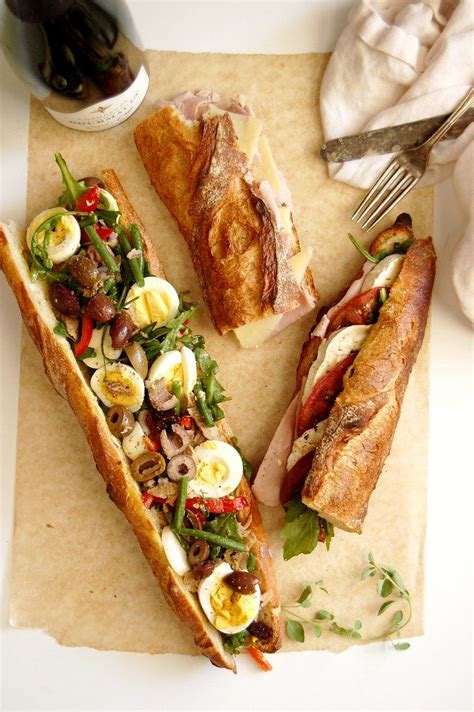 3 Classic French Baguette Sandwich Recipes | Recipe | Baguette sandwich ...