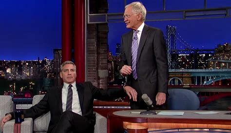 George Clooney Broke Out The Handcuffs To Keep Letterman From Leaving