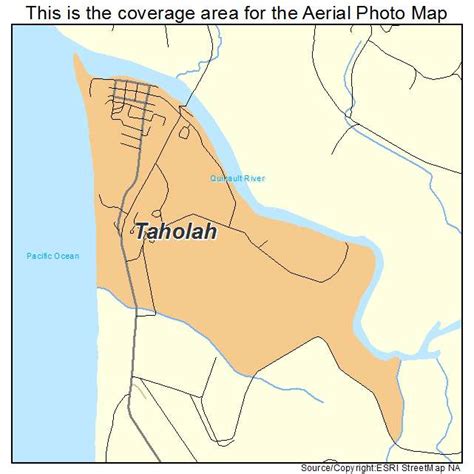 Aerial Photography Map of Taholah, WA Washington