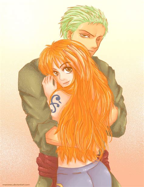 zoro nami one piece - NAMI & ZORO Fan Art (33436139) - Fanpop