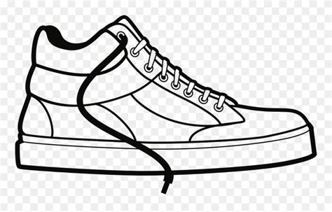 Line Art,walking Shoe,area - Sneaker Png Clipart (#5214535) - PinClipart