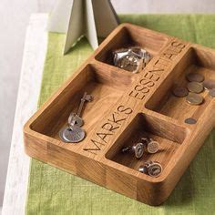 personalised oak organiser tray by cleancut wood | notonthehighstreet ...