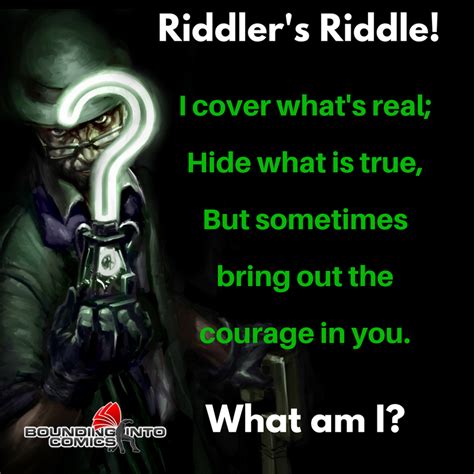 Riddler's Riddle: I Cover What's Real - Bounding Into Comics