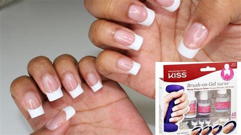 KISS GEL NAIL KIT Tutorial NO Lamp NO Drill NO Acrylic VERY EASY ...