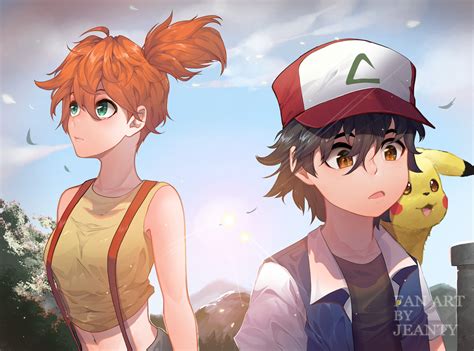 ArtStation - Misty and Ash fan art