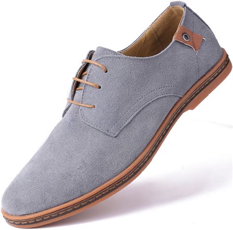 Mio Marino Men's Suede Derby Casual Dress Shoes - Walmart.com