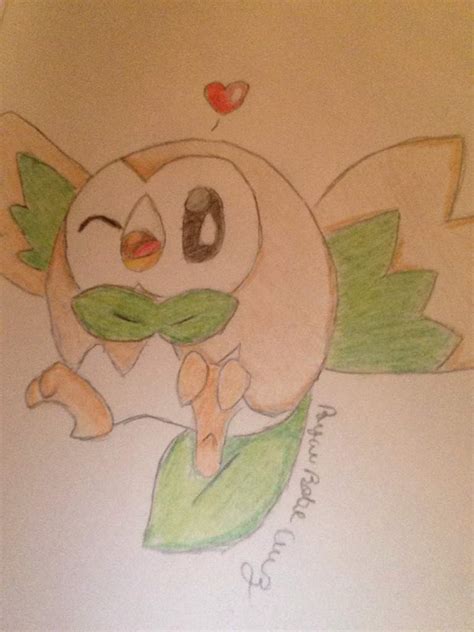 Rowlett Fan Art | Pokémon Amino